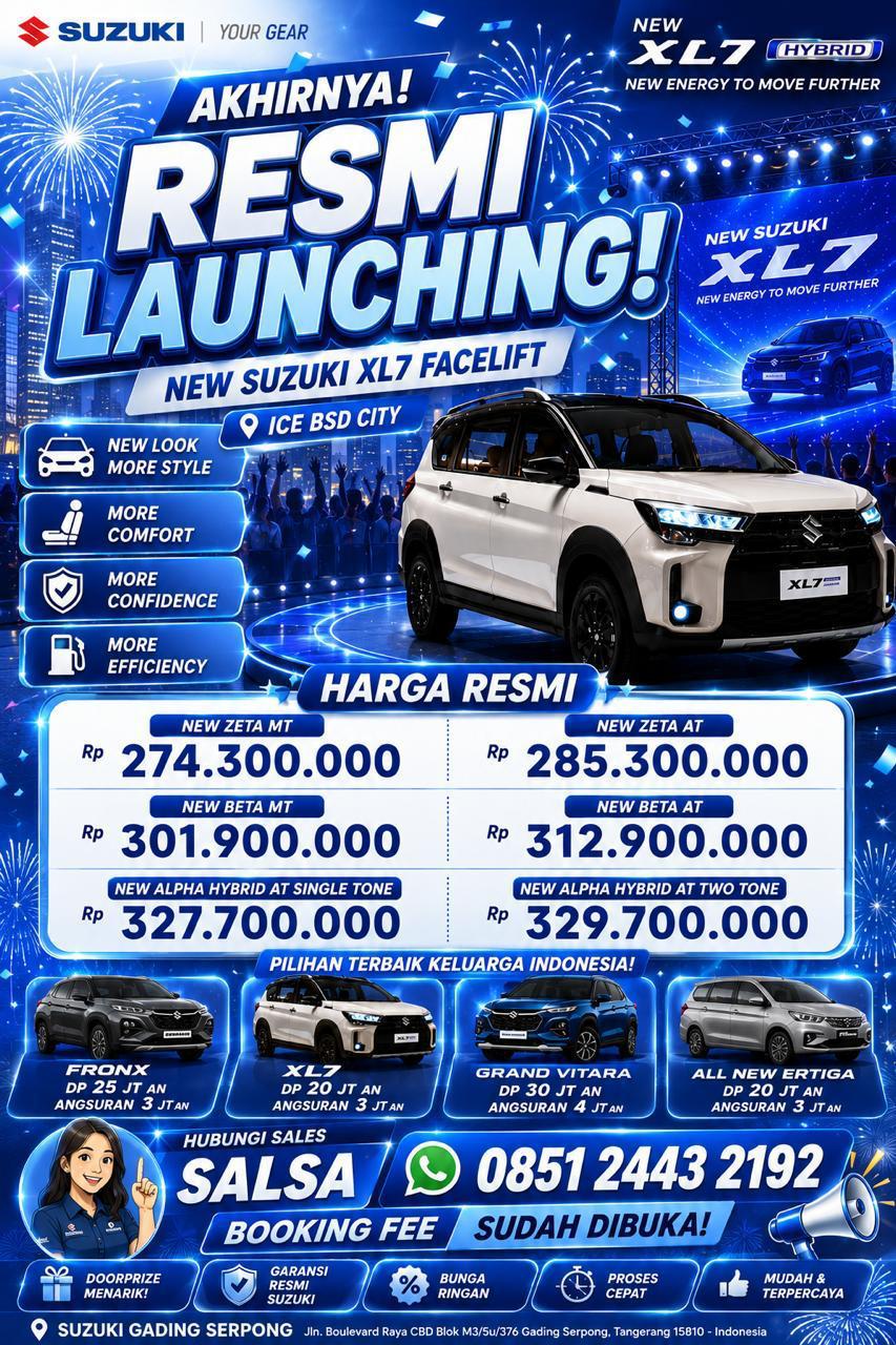 XL7 Facelift Serpong grand launch promo Salsa Cinta Suzuki