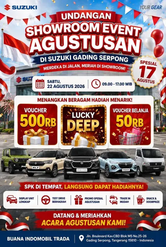 Promo Kemerdekaan Suzuki Serpong cashback Salsa